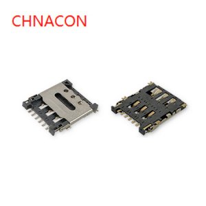 Nano SIM掀盖式7 pin ...